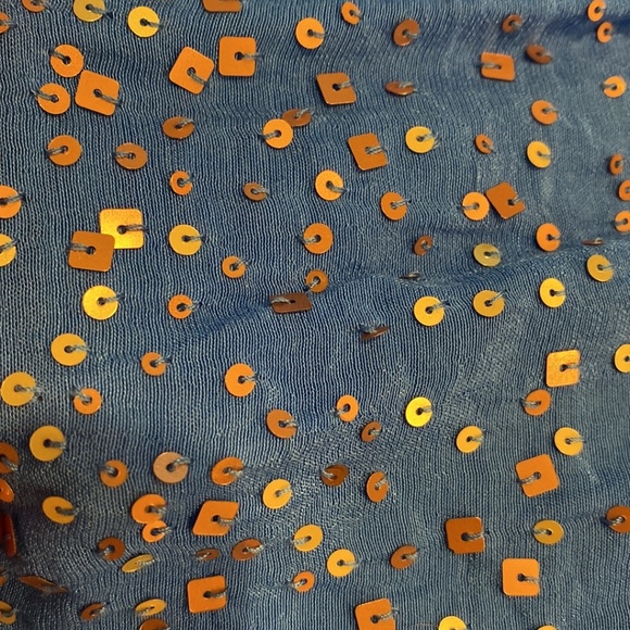 NWT Coldwater Creek Blue Sleeveless Top With Bling Large 14 - Picture 9 of 16